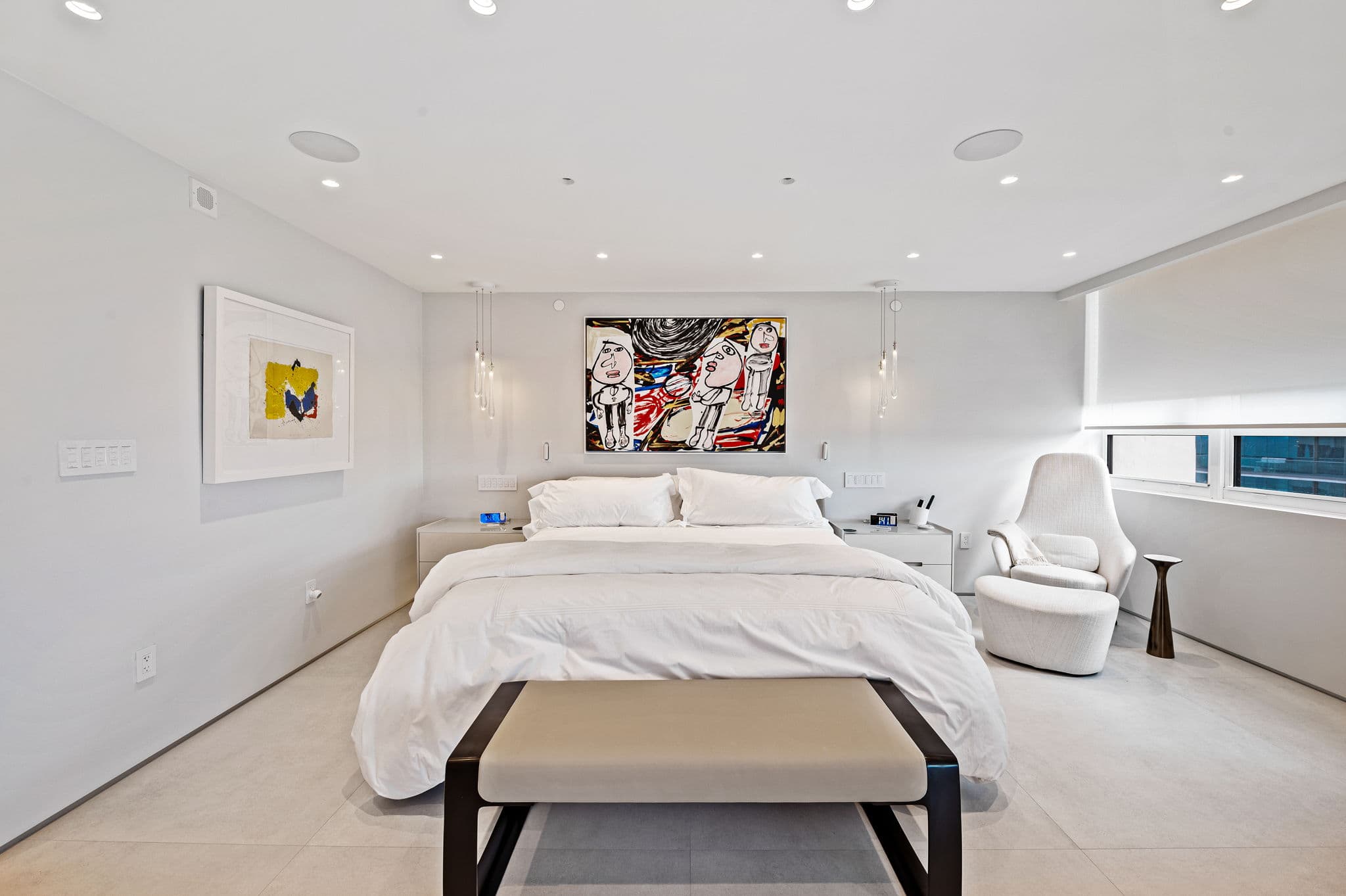 Architectural details featuring clean lines and premium materials in Kenilworth residence